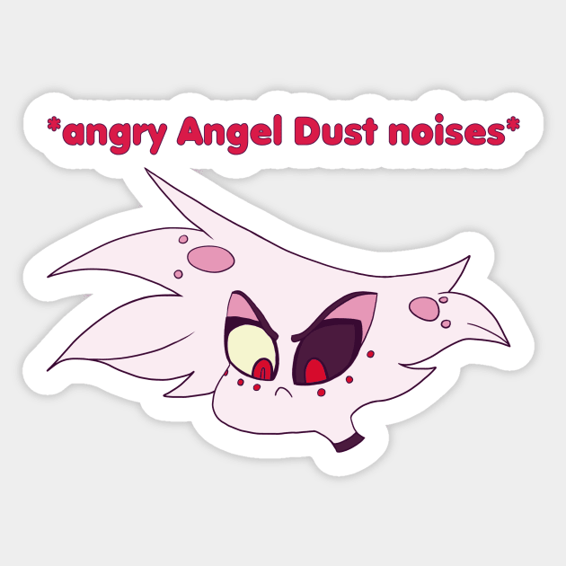 Angry Angel Dust Noises Sticker by Keaderi